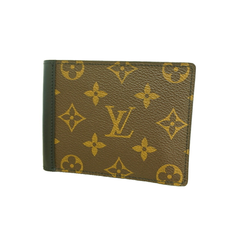 Louis Vuitton Monogram Macassar Portefeuille Mindoro Wallet M60411 Brown Blac...